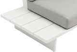 Maldives - 6 Piece Water Resistant Outdoor Patio Modular Sectional With White Base
