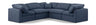 Indulge - Linen 5 Piece Modular Corner Sectional