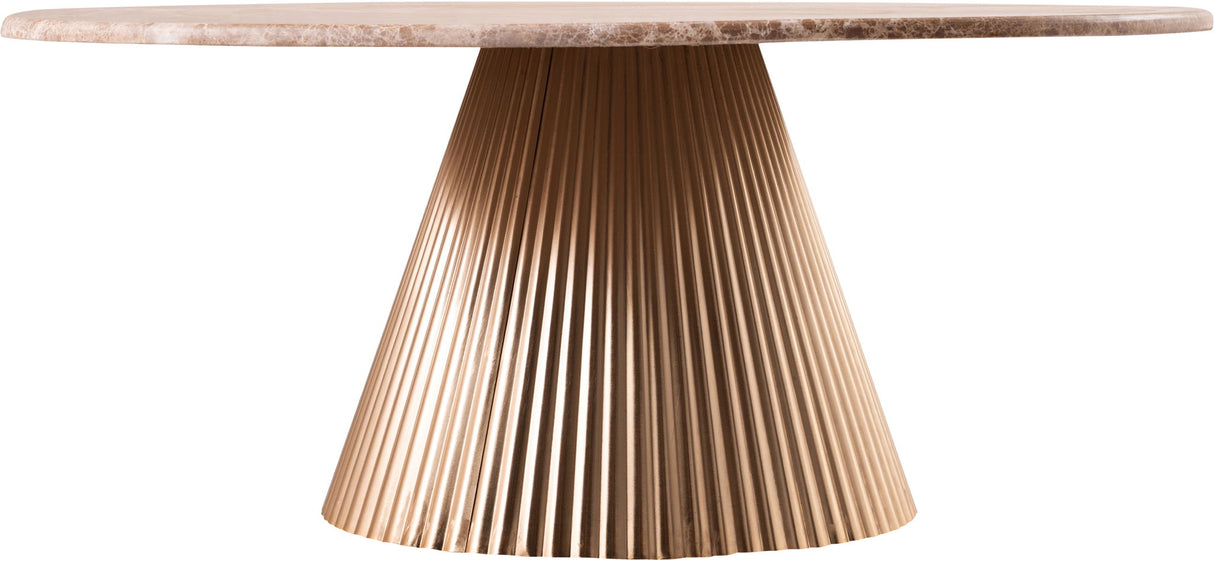 Cindra - Genuine Marble Top And Iron Base Table