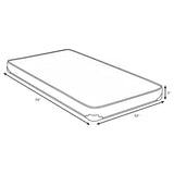 Simon - 7" Bunkie Board Foam Mattress With Orthopedic Support And Breathable Fabric
