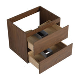 Wall Mounted Bathroom Vanity Cabinet, Soft Close Drawers (Vanity Only)