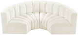 Arc - Velvet 4 Piece U-Shaped Modular Sofa