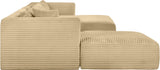 Shaggy - 5 Piece Modular Sectional With Chaise And Ottoman