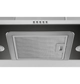 GE UVW7241SNSS tempered glass canopy detail