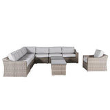 Stylish Sofa Seating Group With Cushions Perfect For Outdoor Gatherings