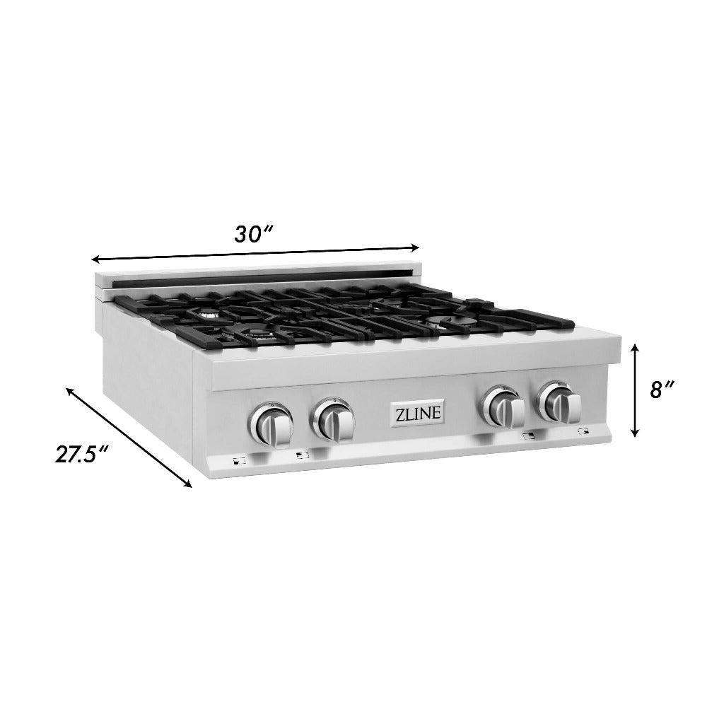 Kitchen Package with Refrigerator, 30 in. Stainless Steel Rangetop, 30 in. Range Hood, 30 in. Single Wall Oven and 24 in. Tall Tub Dishwasher - (5KPRRTRH30AWSDWV) -