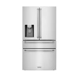 Kitchen Package with Water and Ice Dispenser Refrigerator, 30 in. Gas Range, 30 in. Range Hood, Microwave Drawer, and 24 in. Tall Tub Dishwasher - (5KPRWSGRRH30MWDWV) -