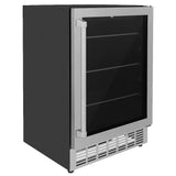 36 in. Kitchen Package with Stainless Steel Gas Range, Range Hood, Microwave Drawer, Tall Tub Dishwasher and Beverage Fridge - (5KPSGRRH36MWDWVRBV) -
