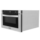 36 in. Kitchen Package with Stainless Steel Gas Range, Range Hood, Microwave Drawer, Tall Tub Dishwasher and Wine Cooler - (5KPSGRRH36MWDWVRWV) -