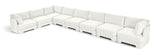 Hammond - Velvet Performance Fabric Upholstered 8 Piece L-Shaped Sectional