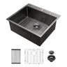 Topmount Kitchen Sink 16 Gauge, Single Bowl