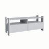 TV Stand For TVs Up To 55" With Open Shelves And 2 Drawers - White