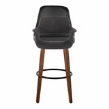Vintage Flair - 30" Fixed-Height Barstool (Set of 2) - Black Footrest