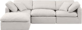 Indulge - Linen 4 Piece Modular Sectional With Chaise