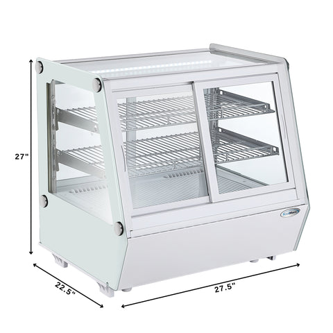 28 in. Self-Service Countertop Display Refrigerator in White (CDC-125-WH)