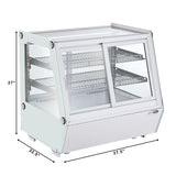 28 in. Self-Service Countertop Display Refrigerator in White (CDC-125-WH)