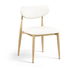 Ronda - Vegan Leather Upholstered Dining Side Chair - Natural Legs