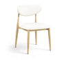 Ronda - Vegan Leather Upholstered Dining Side Chair - Natural Legs