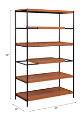 Oaken - Bookshelf - Honey Oak & Black