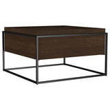 Fulton - Square - Mango Wood Coffee Table - Dark Brown