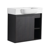 Wall Mounted Bathroom Vanity With Sink, Soft Close Door