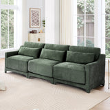 Elegant Sofa With Ergonomic Design And Lumbar Pillows