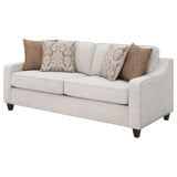 Mahaffey - Christine Upholstered Sloped Arm Sofa - Beige