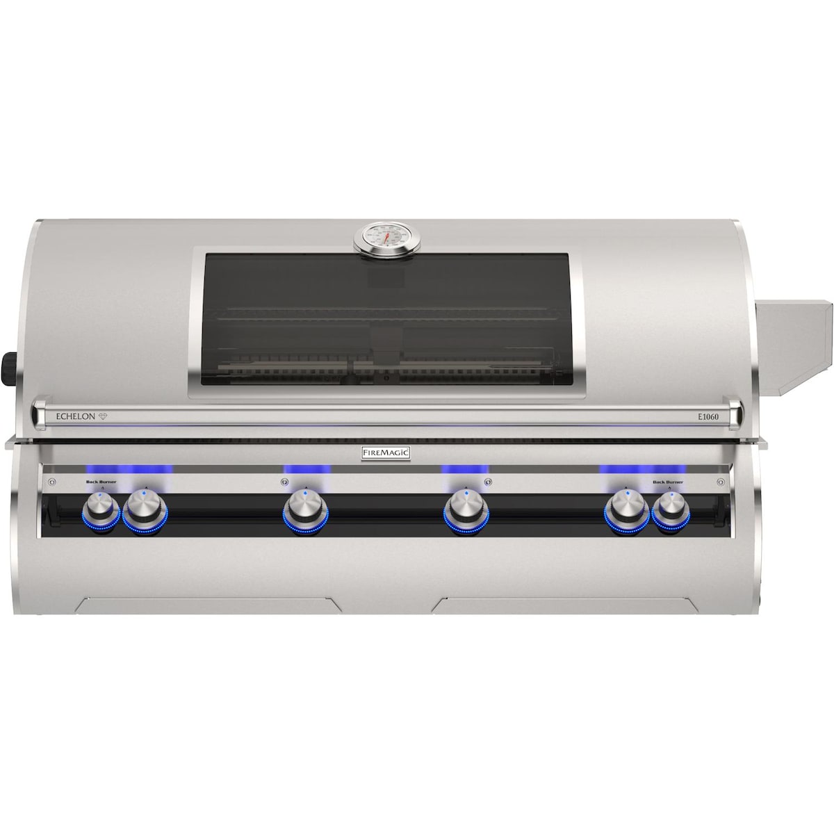 Fire Magic Echelon Diamond E1060i 48-Inch Built-In Propane Grill w/ Rotisserie, Left Side Infrared Burner, Magic Window & Analog Thermometer - E1060I-9LAP-W