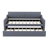 Upholstered Daybed With Trundle And USB Charging