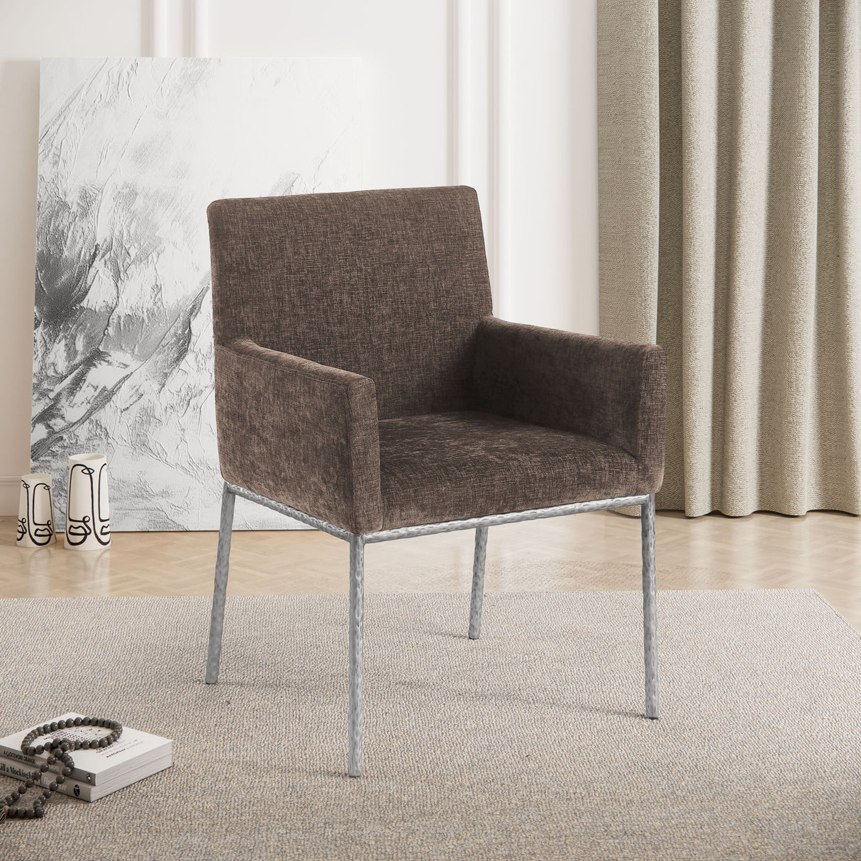 Reeves - Dining Chair With Silver Legs (Set of 2)
