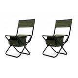 Folding Outdoor Chairs With Storage Bag, Portable Chair For Indoor, Outdoor Camping, Picnics And Fishing