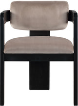 Sacha - Velvet Dining Chair With Black Base (Set of 2)