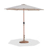 Fiji - Aluminum Patio Umbrella With Round Teak Base