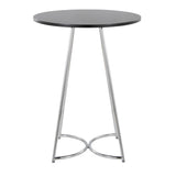 Cece - Counter Table - Chrome Metal