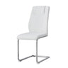 Modern Dining Chairs With Padded Seat, Metal Legs