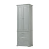 Tall Storage Cabinet With 3 Drawers For Bathroom