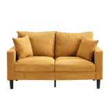 Modern Upholstered Loveseat Sofa, High Resilience