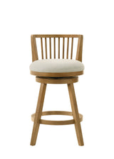 Harper - 30" Amber Glow Bar Height Rubberwood Swivel Barstool