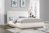 Rigby - Linen Bed With Natural Base