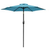 Umbrella With Crank Lift & Tilt, UV-Resistant Canopy For Patio