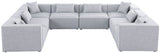 Cube - Linen 8 Piece Modular Sectional