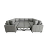 Modern U-Shaped Sectional Sofa Convertible Pull-Out Sofa Bed With USB Ports And Cup Holders