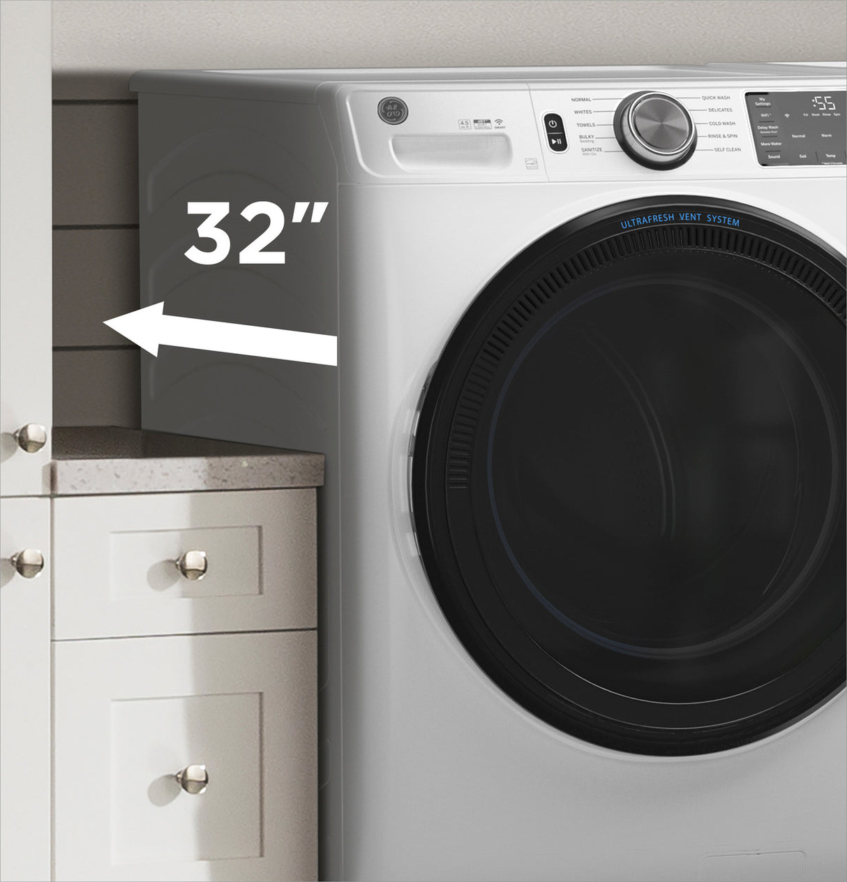 GE GFW510SCNWW dynamic balancing technology