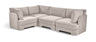 Hammond - Velvet Performance Fabric Upholstered 4 Piece Sectional
