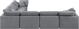 Indulge - Velvet 6 Piece Modular Corner Sectional