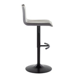 Mara - Adjustable Barstool (Set of 2) - Black Metal