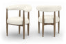 Sable - Vegan Leather Upholstered Dining Chair (Set of 2) - Brown Base