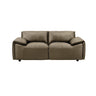 Tanner - Leather Loveseat With Padded Arms