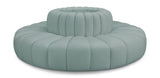Arc - Faux Leather 8 Piece Round Modular Sofa