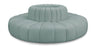 Arc - Faux Leather 8 Piece Round Modular Sofa